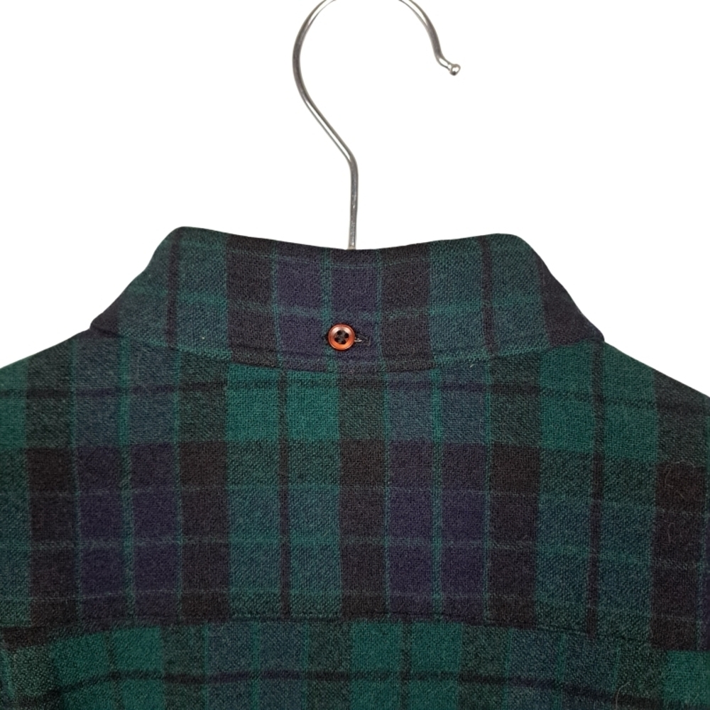 Pendelton Men's 15.5 100% Pure Virgin Wool Long Sleeve Button Down Shirt - Picture 6 of 9